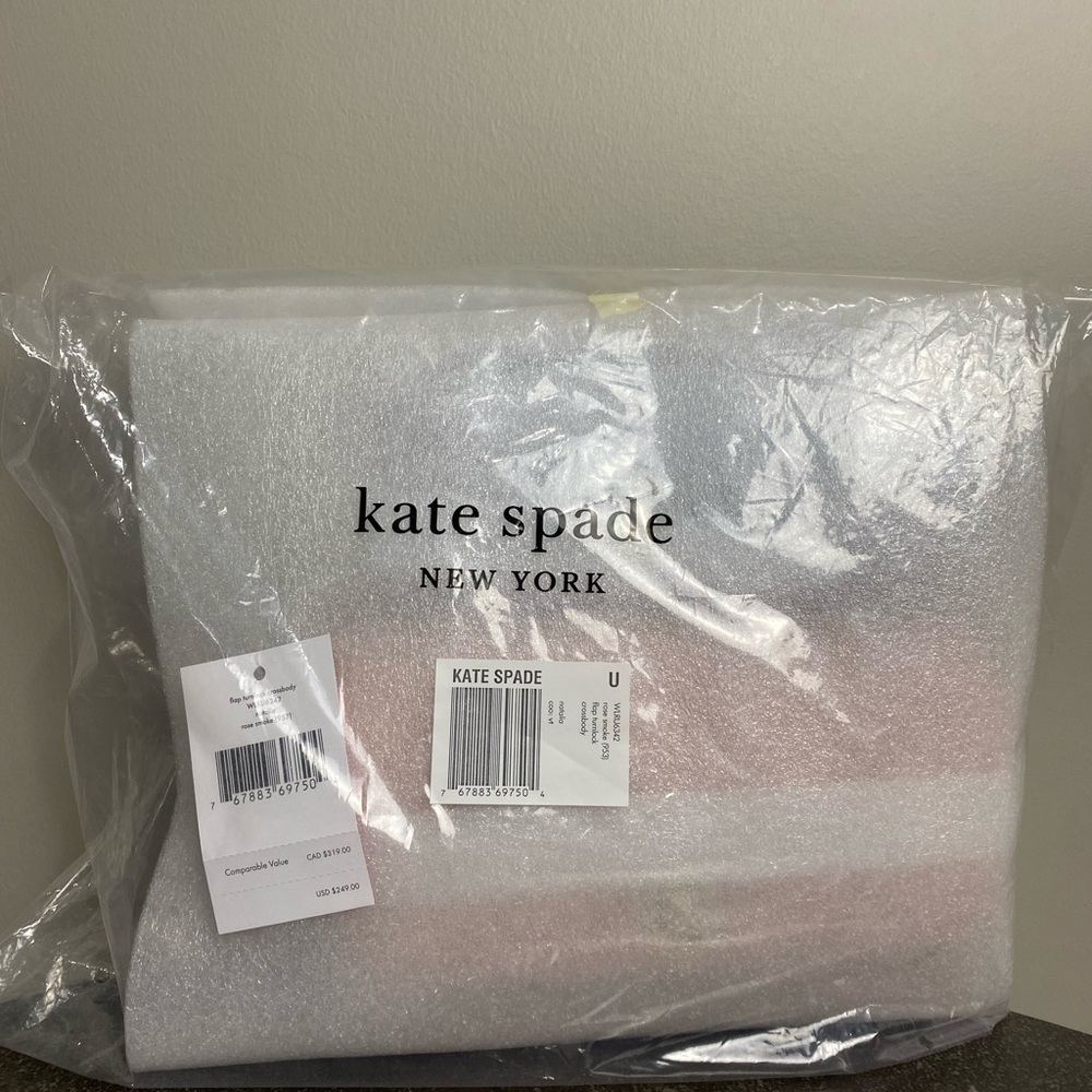 Kate Spade NWT Natalia Quilted Smooth Leather Turnlock Crossbody Rose Smโฆ - Picture 6 of 16